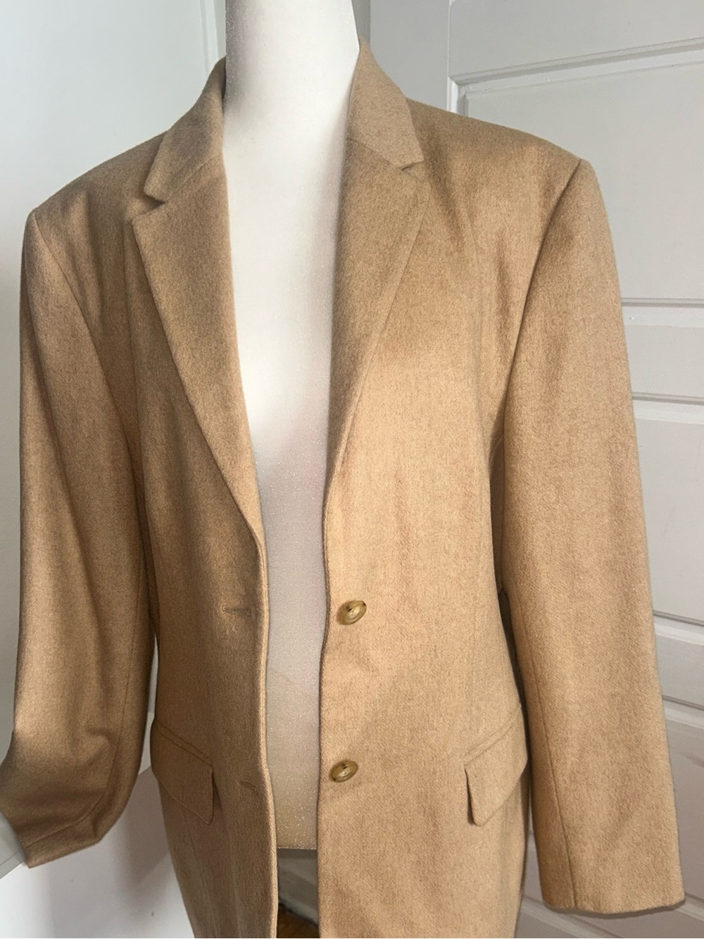 Talbots 100% Pure Camel Hair Blazer Made in Italy Camel Size 14